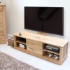 Mobel Oak Mounted Widescreen Television Cabinet 