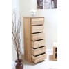 Mobel Oak 6 Drawer Tall Boy 