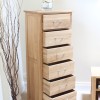 Mobel Oak 6 Drawer Tall Boy 