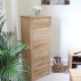 Mobel Oak 6 Drawer Tall Boy 