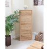 Mobel Oak 6 Drawer Tall Boy 