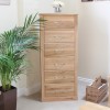 Mobel Oak 6 Drawer Tall Boy 