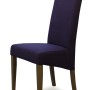 Italia Purple Fabric Oak Dining Chair