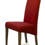 Italia Chilli Fabric Oak Dining Chair