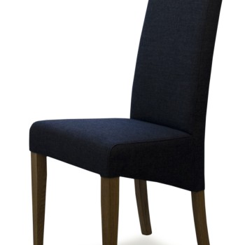 Italia Charcoal Fabric Oak Dining Chair