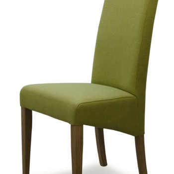 Italia Lime Fabric Oak Dining Chair