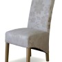 Richmond Floral Cream Fabric Oak Chair