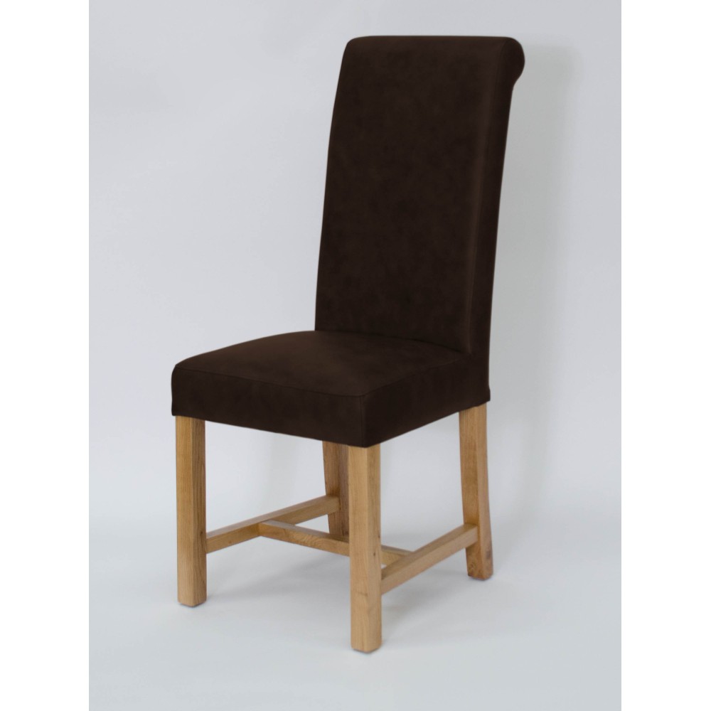 Henley Expresso Oak Leather Dining Chair