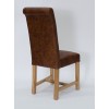 Henley Mocha Oak Leather Dining Chair