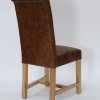 Henley Mocha Oak Leather Dining Chair