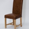 Henley Mocha Oak Leather Dining Chair