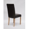 Marianna Brown Leather Oak Dining Chair
