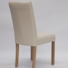Marianna Ivory Leather Oak Dining Chair
