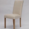 Marianna Ivory Leather Oak Dining Chair