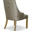 Marjukka Stone Leather Oak Chair