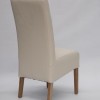 Oslo Oak Cream Leather Dining Chair