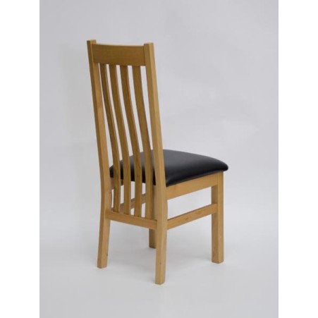 Perugia Oak Leather Dining Chair