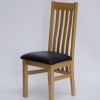 Perugia Oak Leather Dining Chair