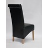 Richmond Black Leather Oak Dining Chair