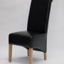 Richmond Black Leather Oak Dining Chair