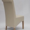 Richmond Ivory Leather Oak Dining Chair