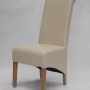 Richmond Ivory Leather Oak Dining Chair