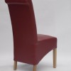 Richmond Red Leather Oak Dining Chair