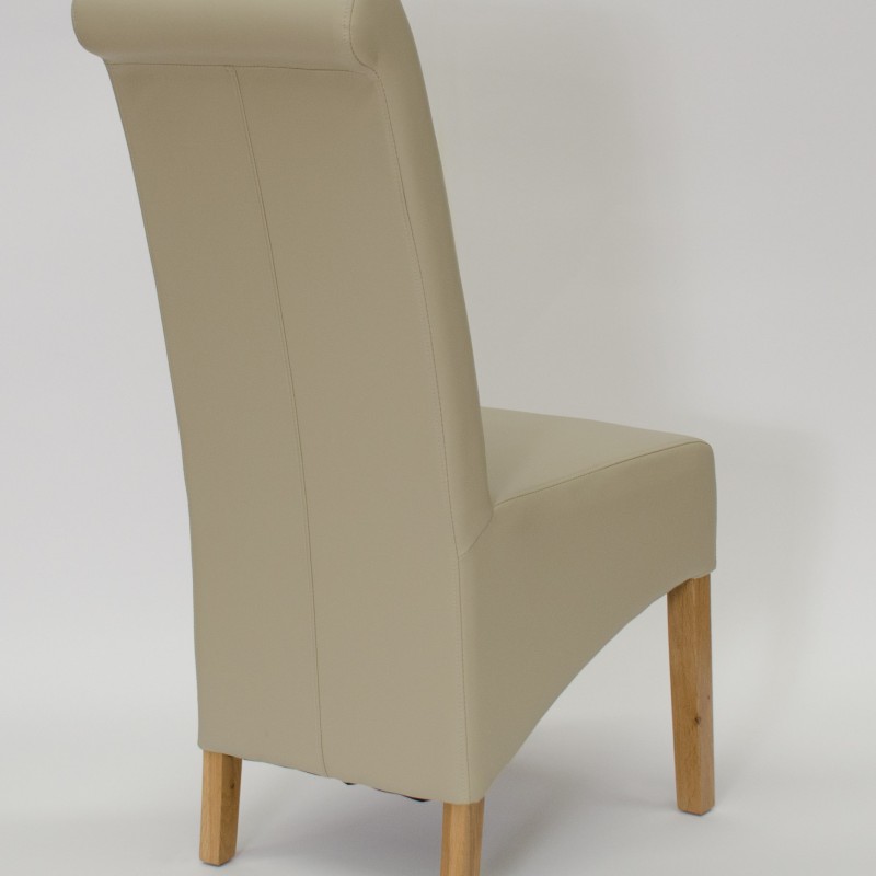 Richmond Bone Leather Oak Dining Chair