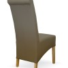 Richmond Mushroom Leather Oak Dining Chair