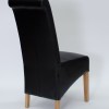 Richmond Noir Oak Leather Dining Chairs