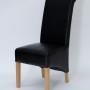 Richmond Noir Oak Leather Dining Chairs