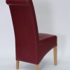 Richmond Ruby Oak Leather Dining Chairs