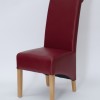 Richmond Ruby Oak Leather Dining Chairs