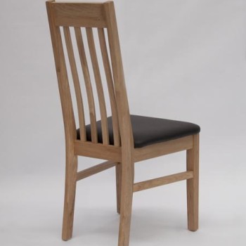 Sophia Oak Leather Dining Chair