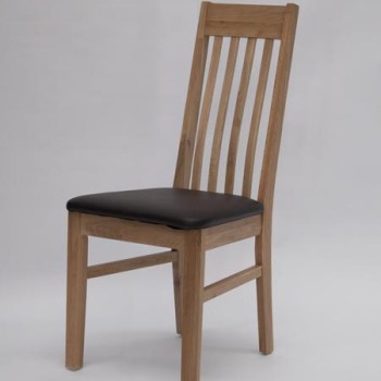 Sophia Oak Leather Dining Chair