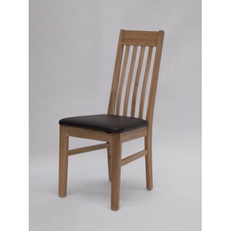 Sophia Oak Leather Dining Chair
