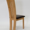 Venezia Oak Leather Dining Chair