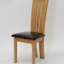 Venezia Oak Leather Dining Chair