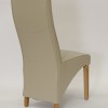 Wave Bone Leather Oak Dining Chair