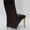 Wave Coco Leather Oak Dining Chair 