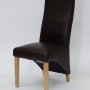 Wave Coco Leather Oak Dining Chair 