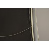 Wave Monaco Noir / Bone Piping Leather Oak Dining Chair