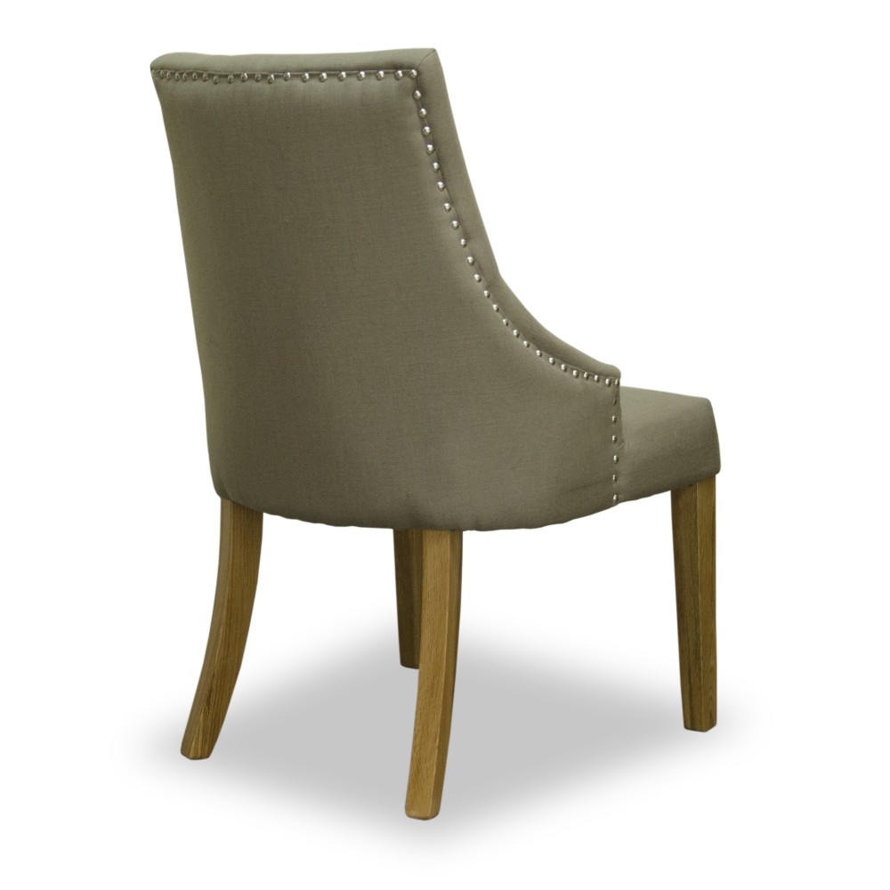 Windsor Comfort Fabric Oak Chair