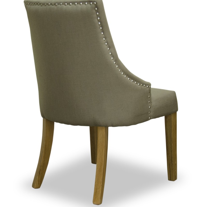 Windsor Comfort Fabric Oak Chair