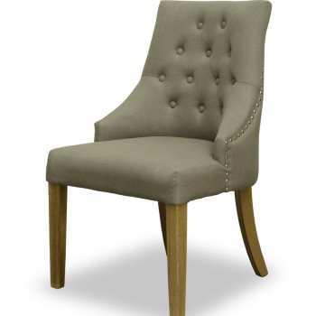 Windsor Comfort Fabric Oak Chair