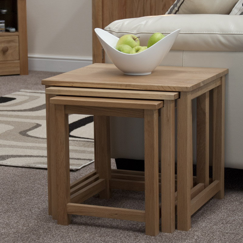 Opus Modern Oak Elegance Nest of Tables
