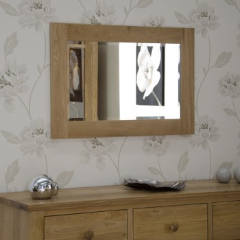 Opus Modern Oak Small 900 x 600 Mirror