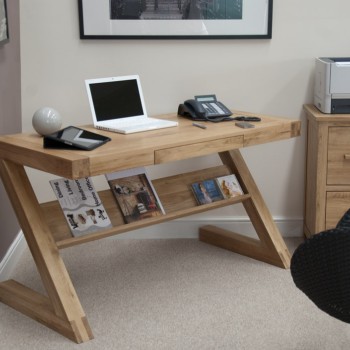Z Oak Designer Office Desk