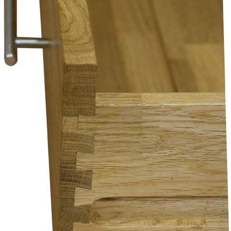 Opus Modern Oak Single Pedestal Dressing Table + Stool