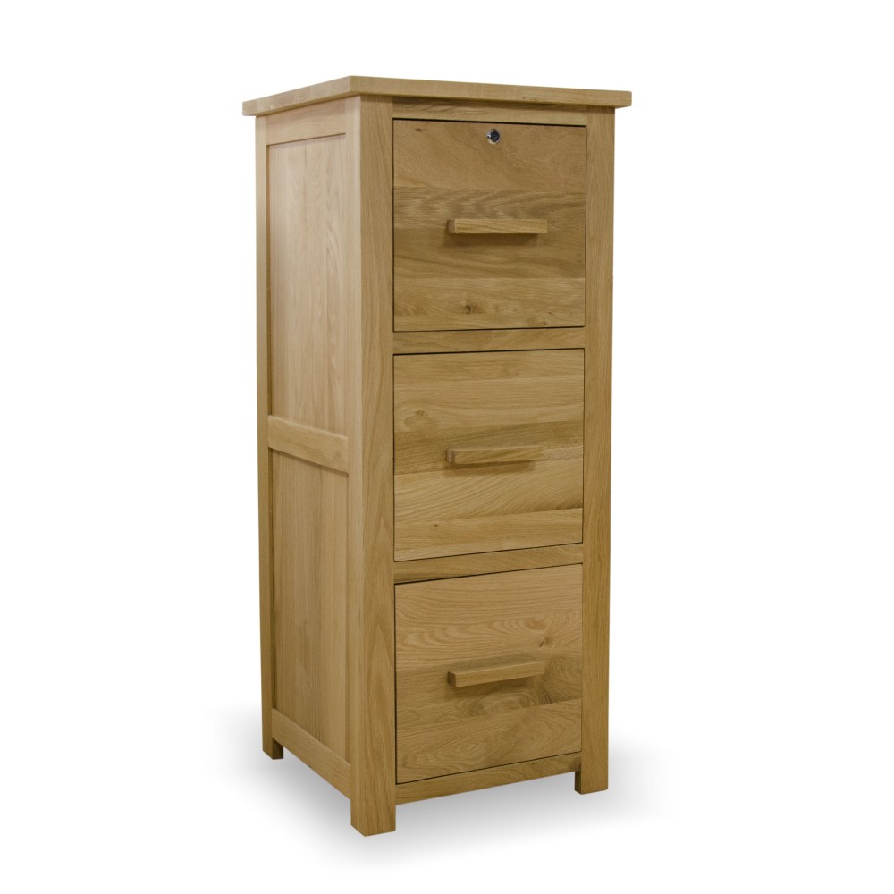 Opus Modern Oak 3 Drawer Filing Cabinet